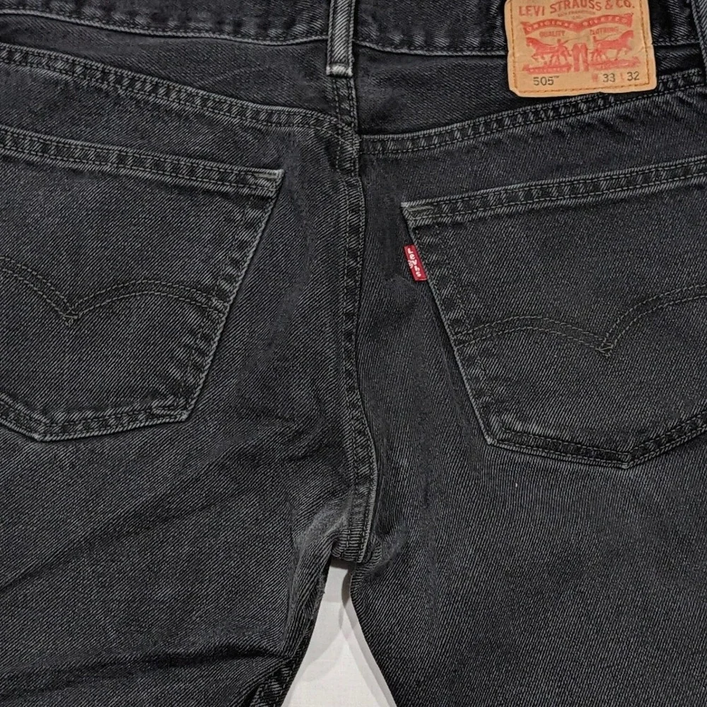 Levi's 511 Slim Fit Red Tab Black Denim Jeans Mens W33 L32
